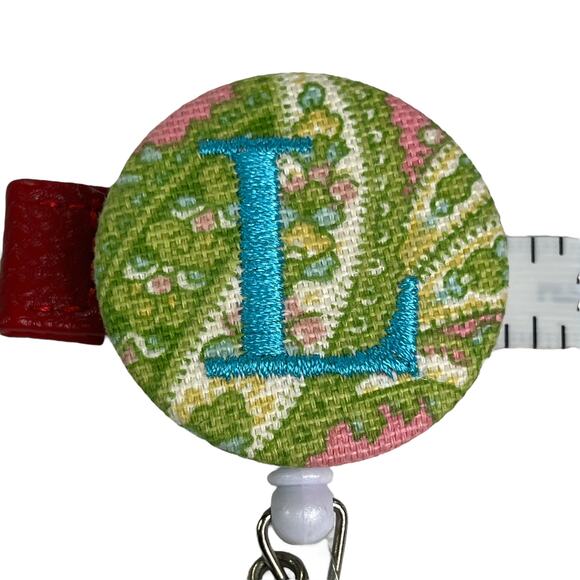 Personalized Retractable ID Card Badge Holder Reel Lanyard Belt Clip Monogrammed - Picture 5 of 8